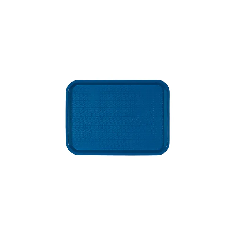 PLATEAU FAST FOOD   27,5x35,5x2 CM BLEU PP (1 UNITÉ)