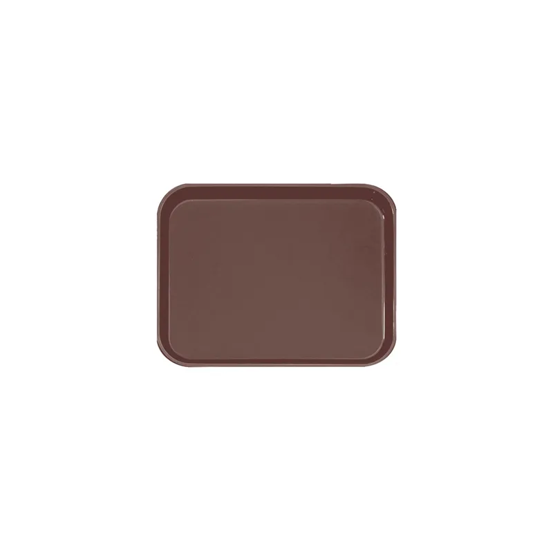 PLATEAU ANTI-DÉRAPANT RECTANGULAIRE   51x38 CM MARRON PP (1 UNITÉ)