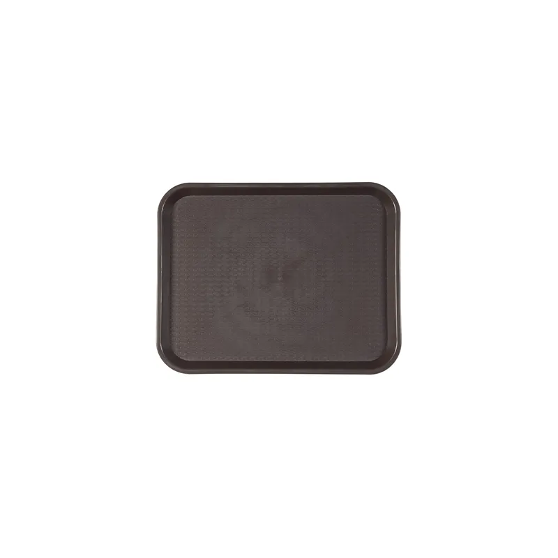 PLATEAU FAST FOOD   35,5x45,3x2,4 CM CHOCOLAT PP (1 UNITÉ)