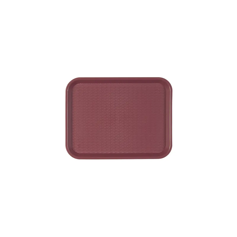 PLATEAU FAST FOOD 27,5x35,5x2 CM BORDEAUX PP (1 UNITÉ) PLATEAU FAST FOOD 27,5x35,5x2 CM BORDEAUX PP (1 UNITÉ)