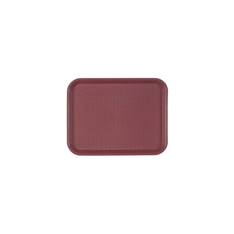 PLATEAU FAST FOOD 30,4x41,4x1,8 CM BORDEAUX PP (1 UNITÉ) PLATEAU FAST FOOD 30,4x41,4x1,8 CM BORDEAUX PP (1 UNITÉ)