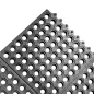 TAPIS ANTI-FATIGUE 91,4x91,4x1,4 CM NOIR GOMME (1 UNITÉ) TAPIS ANTI-FATIGUE