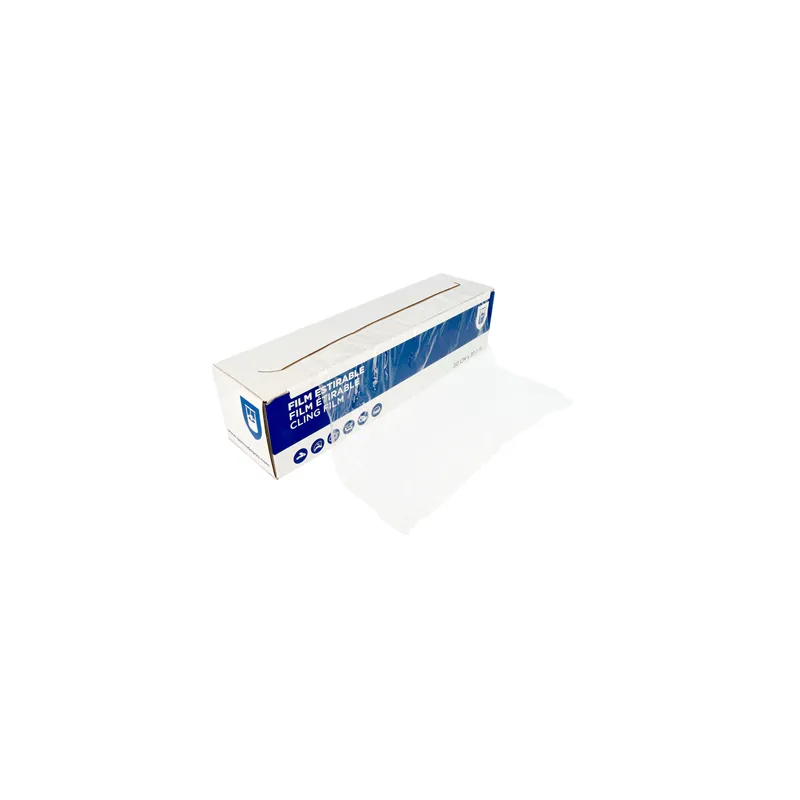 FILM ÉTIRABLE SOUS DISTRIBUTEUR 0,30x300 M TRANSPARENT PVC (6 UNITÉ) FILM ÉTIRABLE SOUS DISTRIBUTEUR 0,30x300 M TRANSPARENT PVC (6 UNITÉ)
