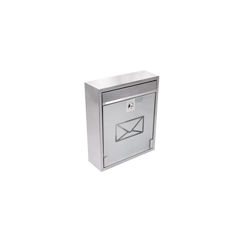 BOÎTE À LETTRES, RÉCEPETION HOTEL 26x9x31 CM ARGENTE ACIER (1 UNITÉ) BOÎTE À LETTRES, RÉCEPETION HOTEL 26x9x31 CM ARGENTE ACIER (1 UNITÉ)