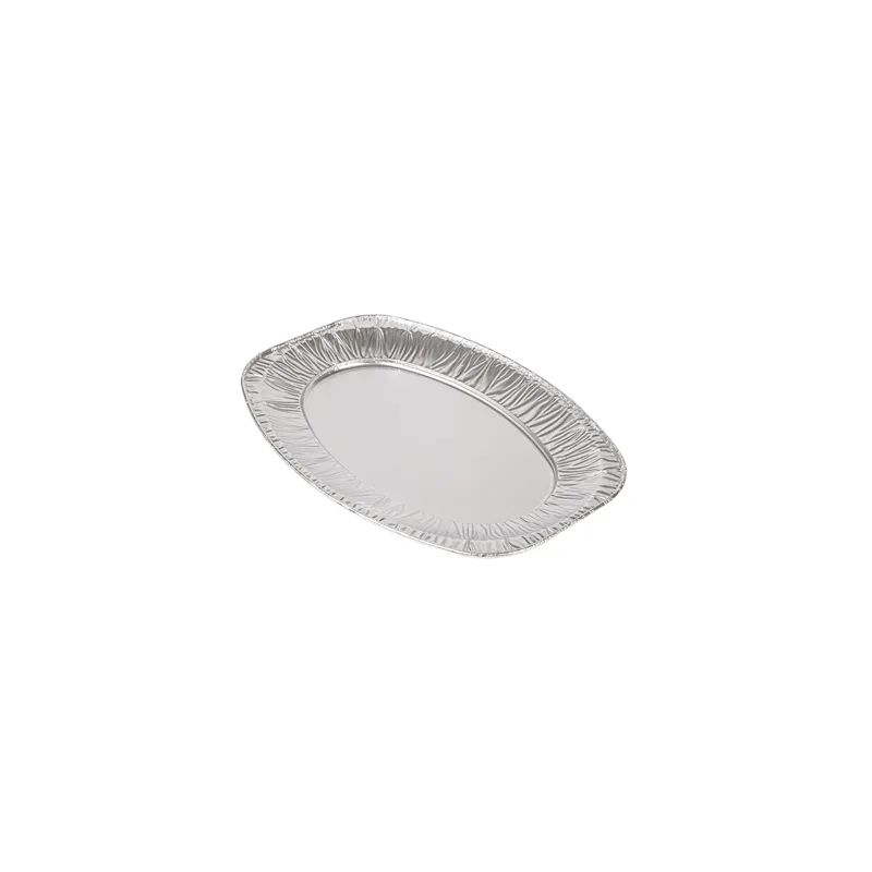 PLATEAUX OVALES   35,1x24,3x2,1 CM ALUMINIUM (100 UNITÉ)