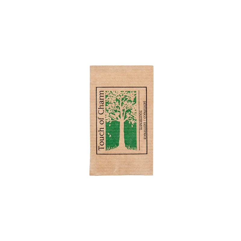 SACHETS DENTIFRICE 'TOUCH OF CHARM' 3 ML 2 G 4,5x8 CM NATUREL KRAFT (500 UNITÉ) SACHETS DENTIFRICE 'TOUCH OF CHARM' 3 ML 2 G 4,5x8 CM NATUREL KRAFT (500 UNITÉ)