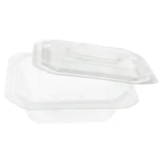 BARQUETTES + COUVERCLES MICRO-ONDABLES 250 ML 13,9x11,9x3 CM TRANSPARENT PP (600 UNITÉ)