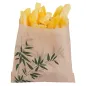 SACHET POUR FRITURES FEEL GREEN 34 G/M2 12x12 CM NATUREL PARCH.INGRAISSABLE (1000 UNITÉ) SACHET POUR FRITURES