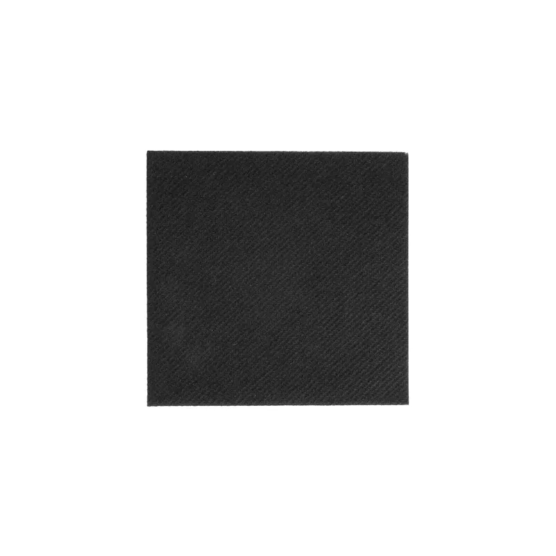 SERVIETTES  55 G/M2 20x20 CM NOIR AIRLAID (3600 UNITÉ)