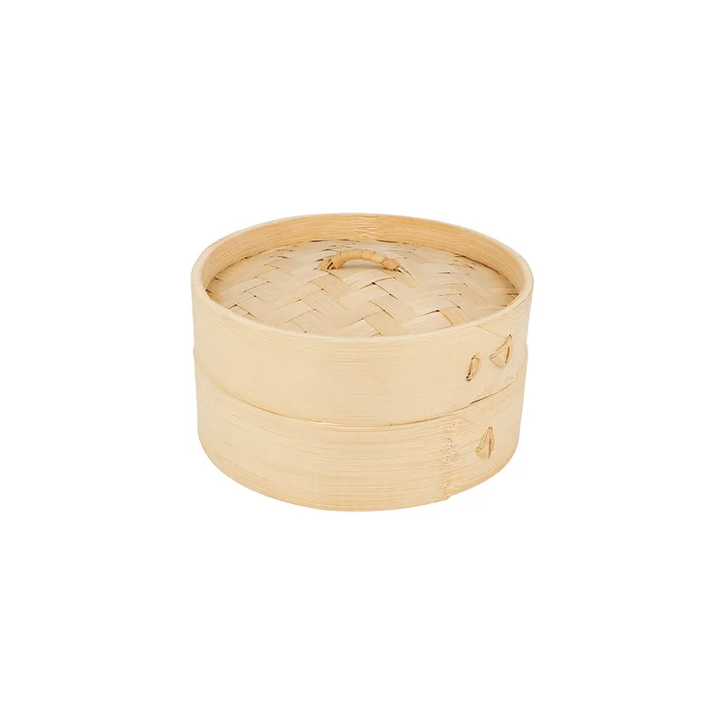 RÉCIPIENTS MINI DIM-SUM BAMBOO  Ø 15x8 CM NATUREL BAMBOU (1 UNITÉ)