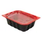 BARQUETTES MICRO-ONDABLES INDIVIDUEL 15,5x12x5,1 CM NOIR PP (400 UNITÉ) BARQUETTES MICRO-ONDABLES INDIVIDUEL