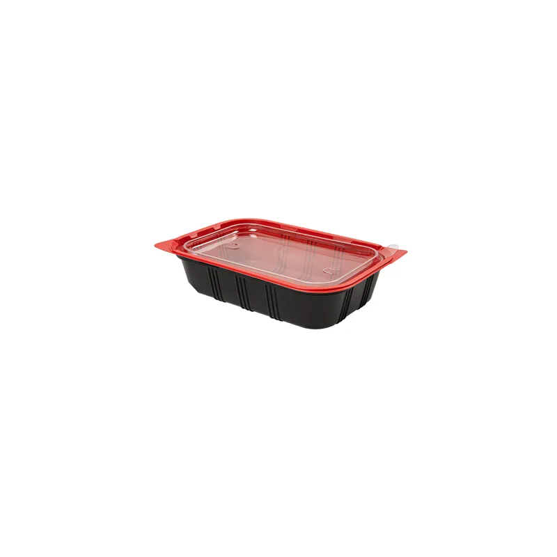 BARQUETTES MICRO-ONDABLES INDIVIDUEL   21,5x14,5x5 CM NOIR PP (400 UNITÉ)