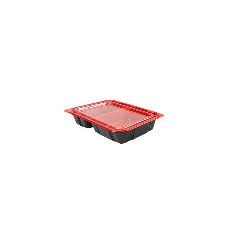 BARQUETTES MICRO-ONDABLES INDIVIDUEL   23,9x15x4,5 CM NOIR PP (400 UNITÉ)