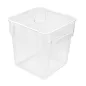 BAC ALIMENTAIRE 8 L 22,5x22,5x23 CM TRANSPARENT POLYCARBONATE (1 UNITÉ) BAC ALIMENTAIRE