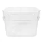 BAC ALIMENTAIRE 12 L 28,5x28,5x21 CM TRANSPARENT POLYCARBONATE (1 UNITÉ) BAC ALIMENTAIRE