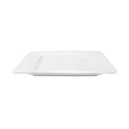 ASSIETTES CARRÉES   20x20 CM BLANC PORCELAINE (24 UNITÉ)
