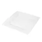 ASSIETTES CARRÉES 25x25 CM BLANC PORCELAINE (12 UNITÉ) ASSIETTES CARRÉES
