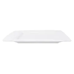 ASSIETTES CARRÉES 25x25 CM BLANC PORCELAINE (12 UNITÉ)