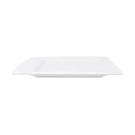 ASSIETTES CARRÉES   25x25 CM BLANC PORCELAINE (12 UNITÉ)