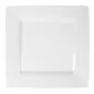 ASSIETTES CARRÉES 25x25 CM BLANC PORCELAINE (12 UNITÉ) ASSIETTES CARRÉES