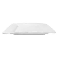 ASSIETTES CARRÉES  30x30 CM BLANC PORCELAINE (6 UNITÉ)