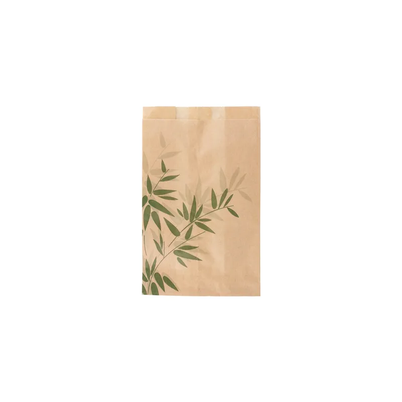POCHETTES BURGER FEEL GREEN  34 G/M2 12+7x18 CM NATUREL PARCH.INGRAISSABLE (500 UNITÉ)