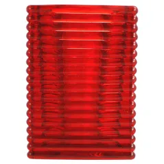 LAMPES DE TABLE "MIRAGE"   Ø 9x13 CM ROUGE VERRE (6 UNITÉ)