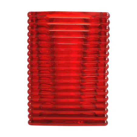 LAMPES DE TABLE "MIRAGE"   Ø 9x13 CM ROUGE VERRE (6 UNITÉ)