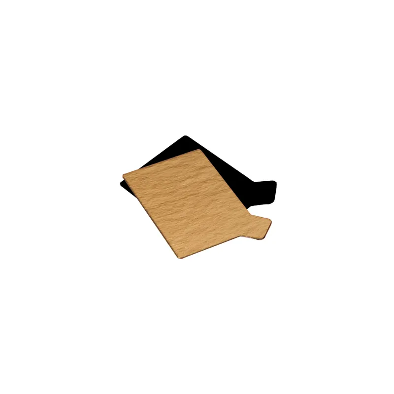CARTONS PÂTISSERIE DEUX FACES  950 G/M2 5,5x9.5 CM OR/NOIR CARTON (250 UNITÉ)