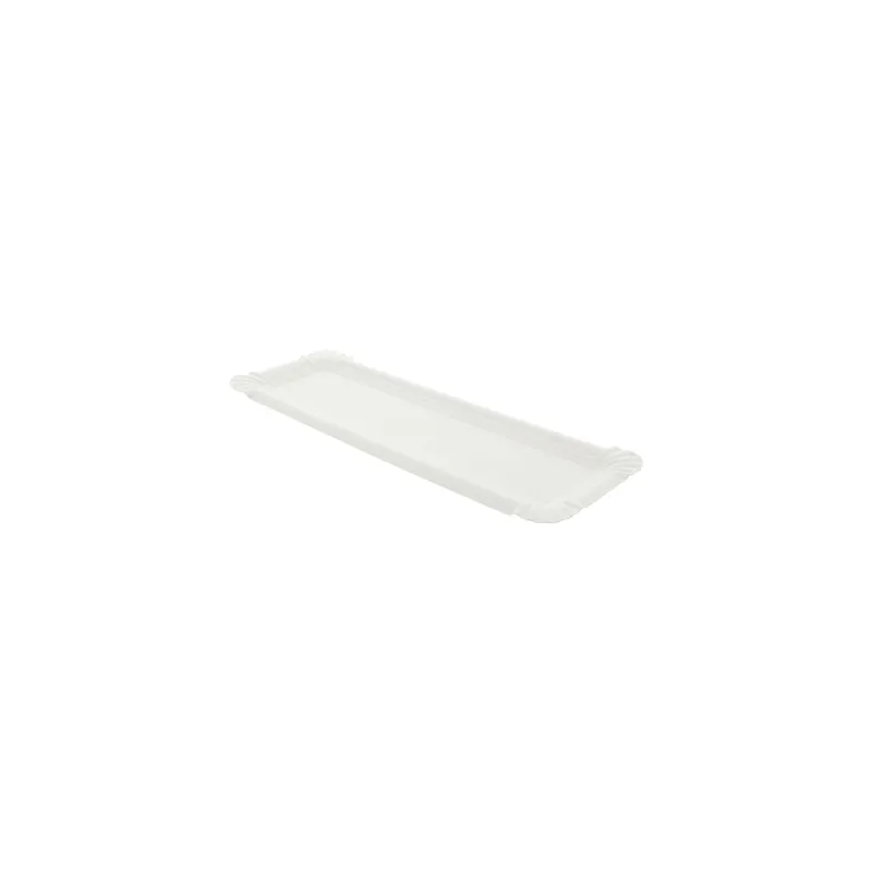 BARQUETTES POUR "HOT DOG"  280 G/M2 23x8 CM BLANC CARTON (2500 UNITÉ)
