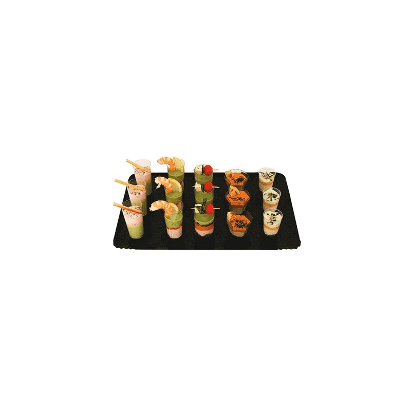 PLATEAUX CATERING  1100 G/M2 32x42 CM OR/NOIR CARTON (100 UNITÉ)