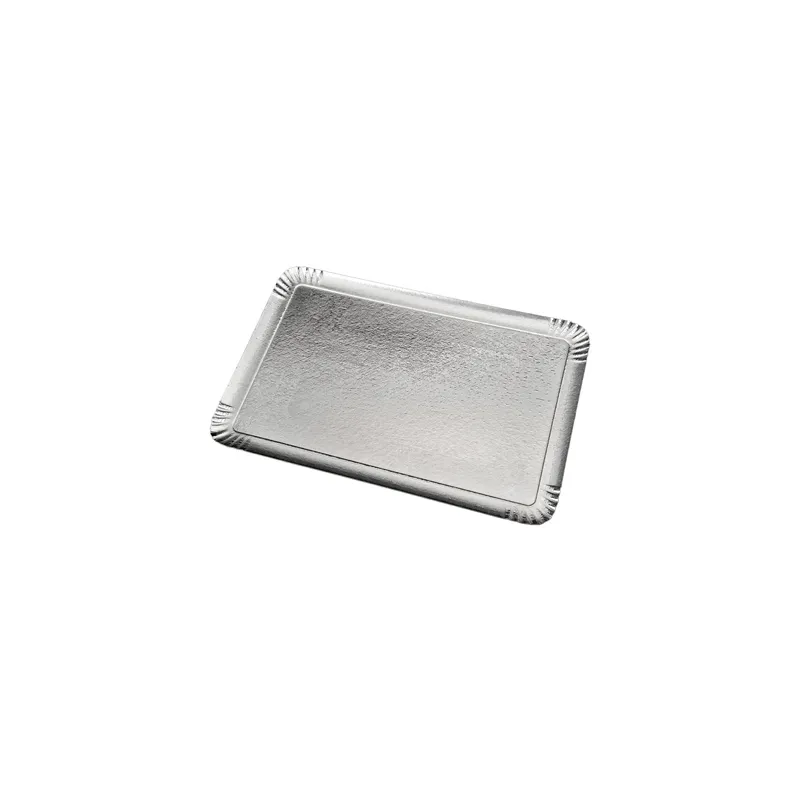 PLATEAUX CATERING  1100 G/M2 25x34 CM ARGENT/OR CARTON (100 UNITÉ)