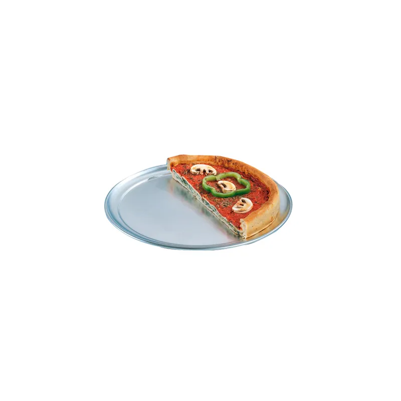 ASSIETTE À PIZZA PLATE   Ø 33 CM ARGENTE ALUMINIUM (1 UNITÉ)