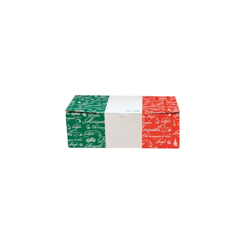 BOÎTES PIZZA CALZONE   27x15x7 CM BLANC CARTON (100 UNITÉ)