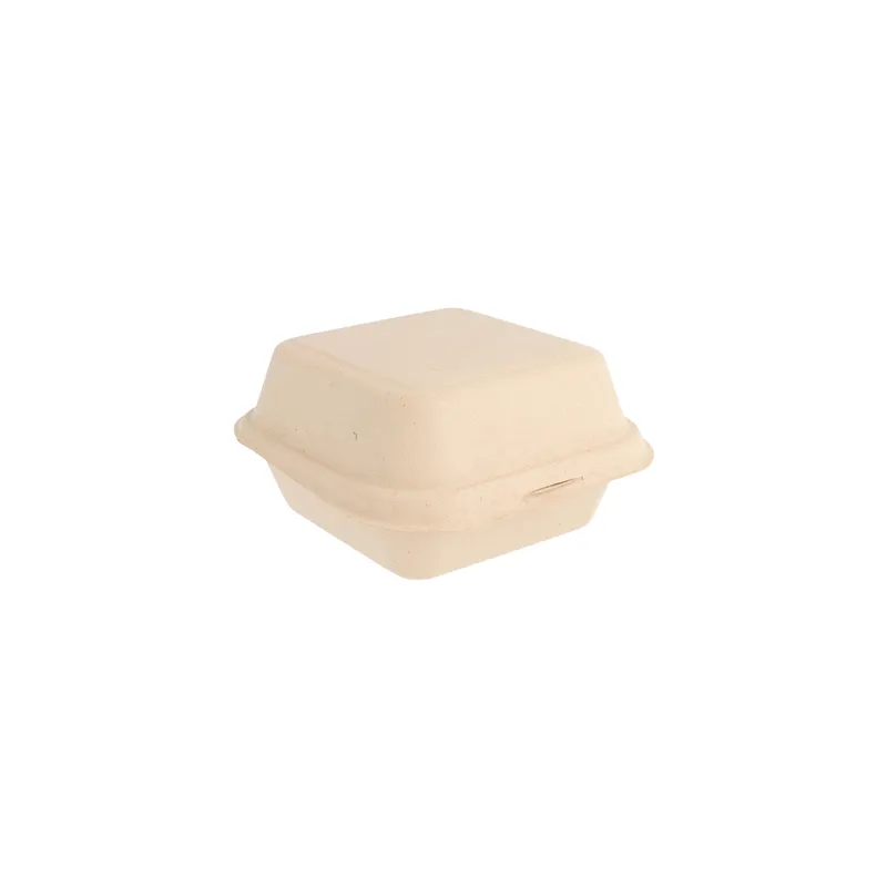 COQUILLES HAMBURGER BIONIC 450 ML 15,2x15x8,4 CM NATUREL BAGASSE (600 UNITÉ)