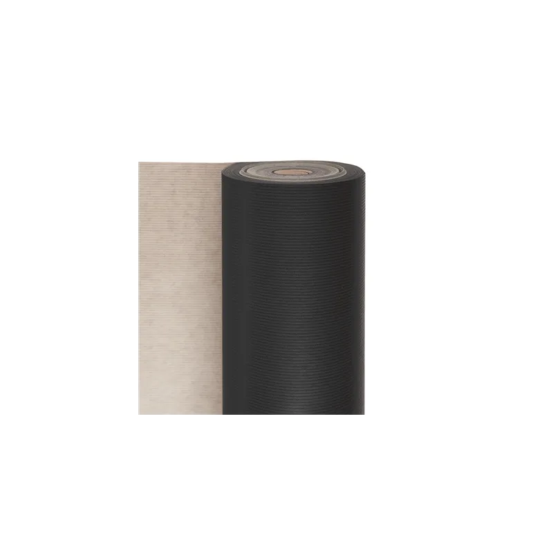 PAPIER CADEAU COULEUR UNIE  60 G/M2 0,7x100 M NOIR KRAFT VERGÉ (1 UNITÉ)