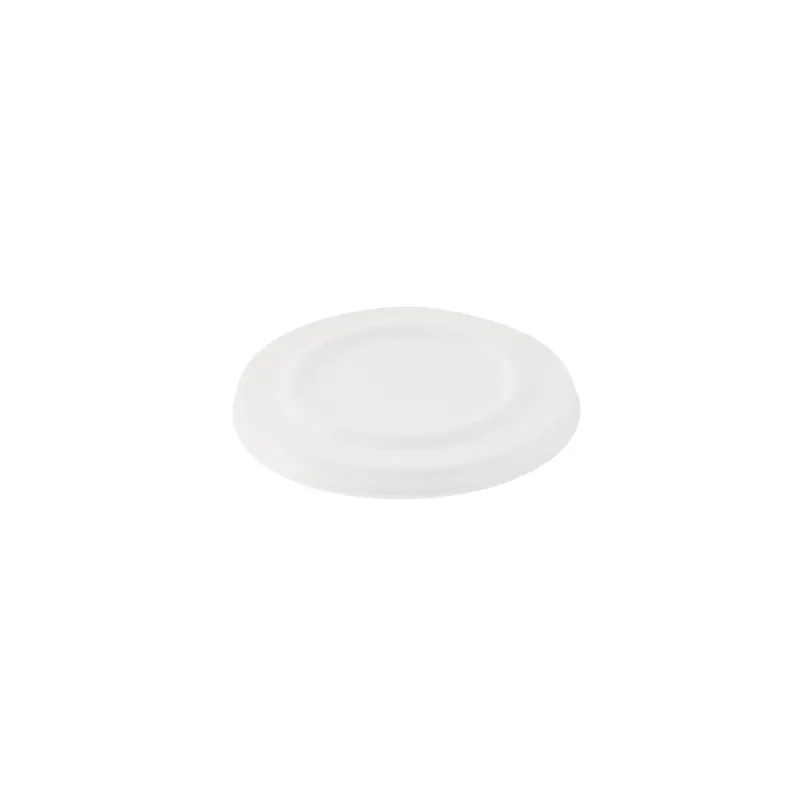 COUVERCLE POUR CODE 150.64 BIONIC  Ø 11x0,8 CM BLANC BAGASSE (600 UNITÉ)