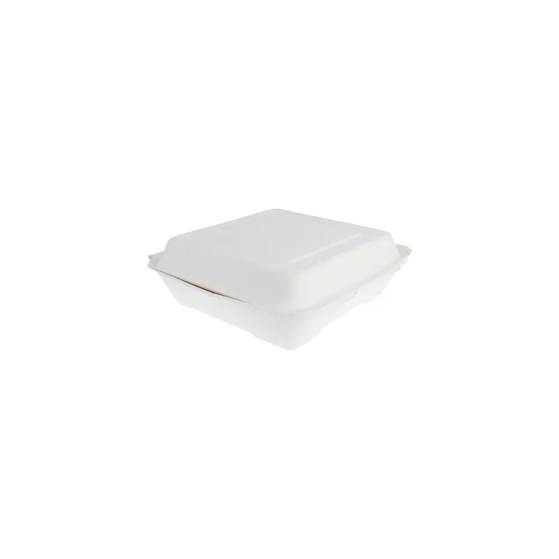 COQUILLES "L" BIONIC 1300 ML 22,5x22,5x7,5 CM BLANC BAGASSE (200 UNITÉ)