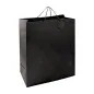 SAC BOUTIQUE ANSES CORDON 150 G/M2 40+15x50 CM NOIR CELLULOSE (100 UNITÉ) SAC BOUTIQUE ANSES CORDON