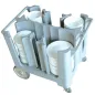 CONTENEUR ASSIETTES AVEC ROUES