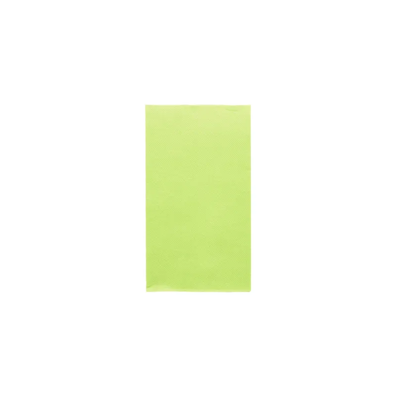 SERVIETTES ECOLABEL P. 1/6 DOUBLE POINT  18 G/M2 33x40 CM VERT ANIS OUATE (2000 UNITÉ)