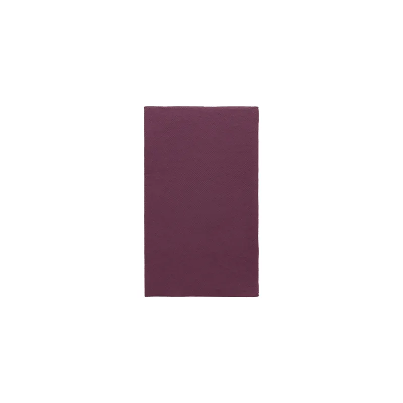 SERVIETTES ECOLABEL P. 1/6 DOUBLE POINT  18 G/M2 33x40 CM PRUNE OUATE (2000 UNITÉ)