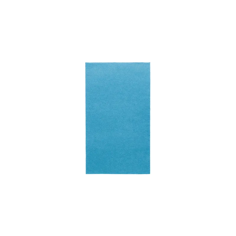 SERVIETTES ECOLABEL P. 1/6 DOUBLE POINT  18 G/M2 33x40 CM BLEU TURQUOISE OUATE (2000 UNITÉ)