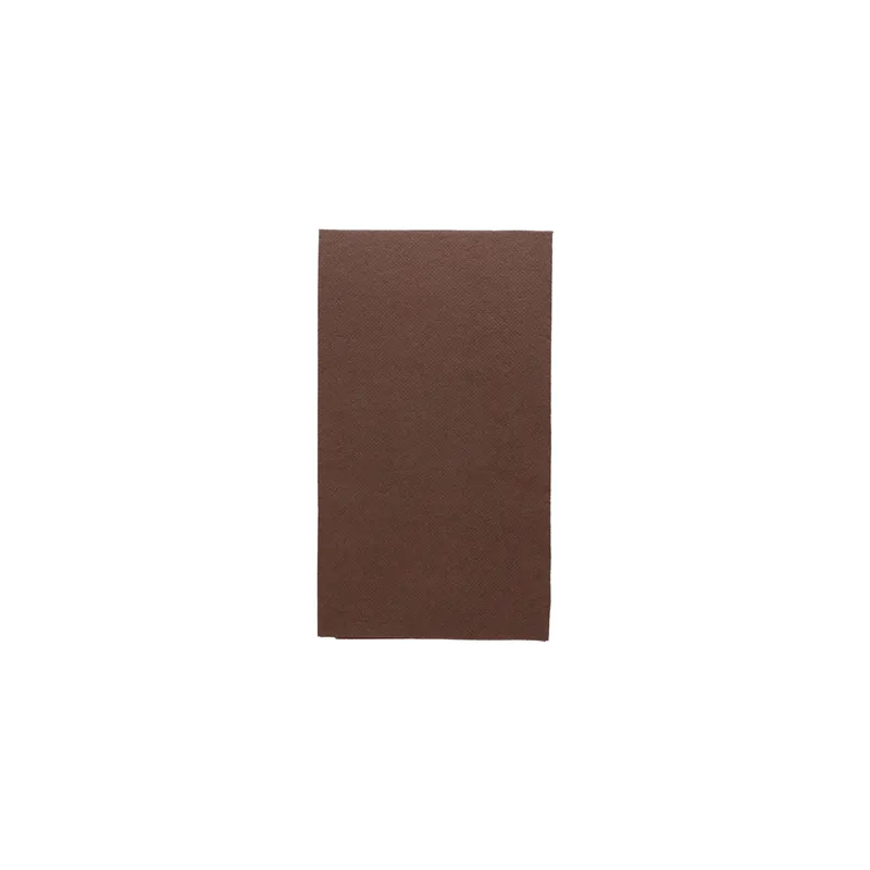 SERVIETTES ECOLABEL P. 1/6 DOUBLE POINT  18 G/M2 33x40 CM CHOCOLAT OUATE (2000 UNITÉ)