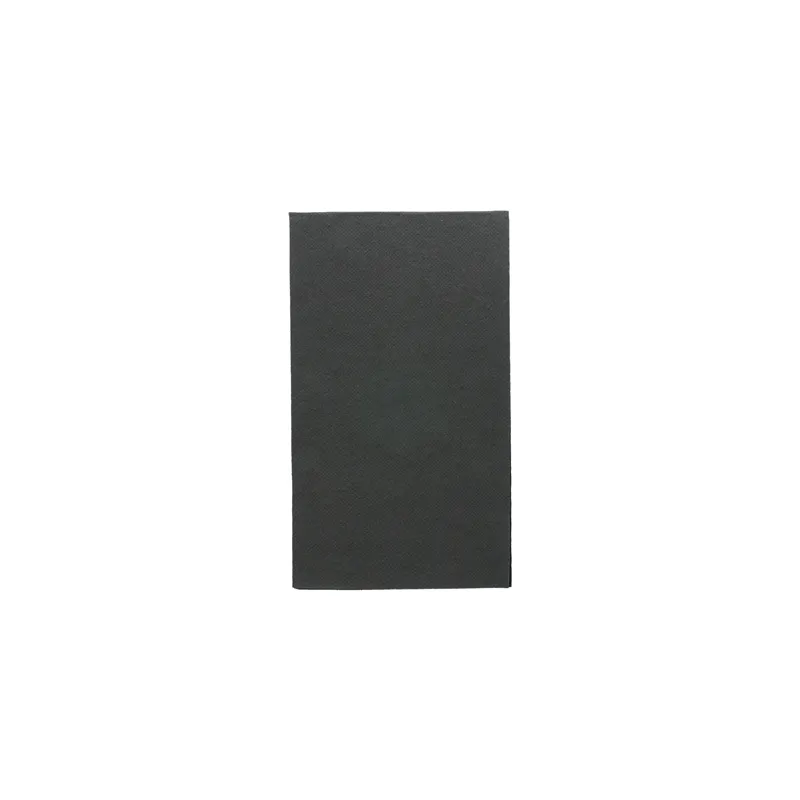 SERVIETTES ECOLABEL P. 1/6 'DOUBLE POINT' 18 G/M2 33x40 CM NOIR OUATE (2000 UNITÉ)
