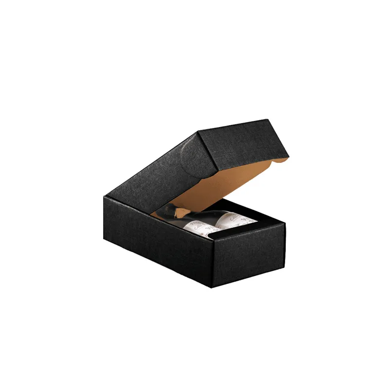 30 U. COFFRETS 2 BOUTEILLES   34x18,5x9 CM NOIR CARTON MICROCANAL (30 UNITÉ)
