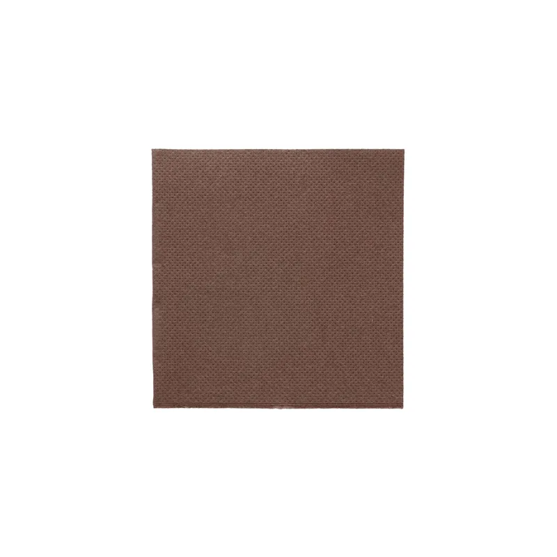 SERVIETTES ECOLABEL DOUBLE POINT  18 G/M2 20x20 CM CHOCOLAT OUATE (2400 UNITÉ)