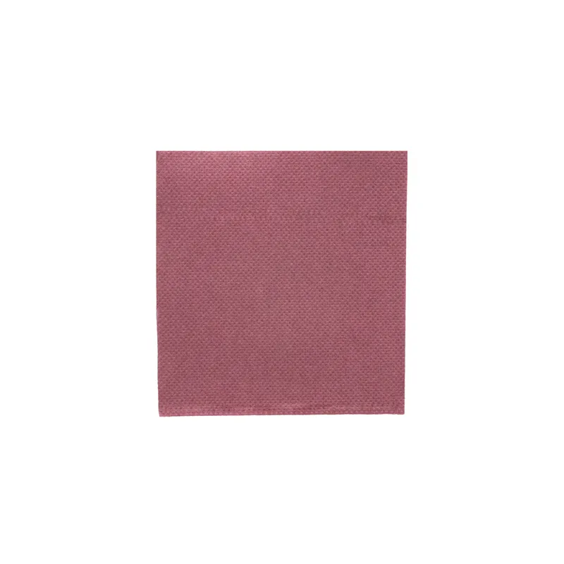 SERVIETTES ECOLABEL DOUBLE POINT  18 G/M2 20x20 CM PRUNE OUATE (2400 UNITÉ)