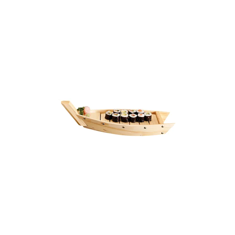 BARQUE FRUITS DE MER WOOD  44x13x11 CM NATUREL BOIS (1 UNITÉ)