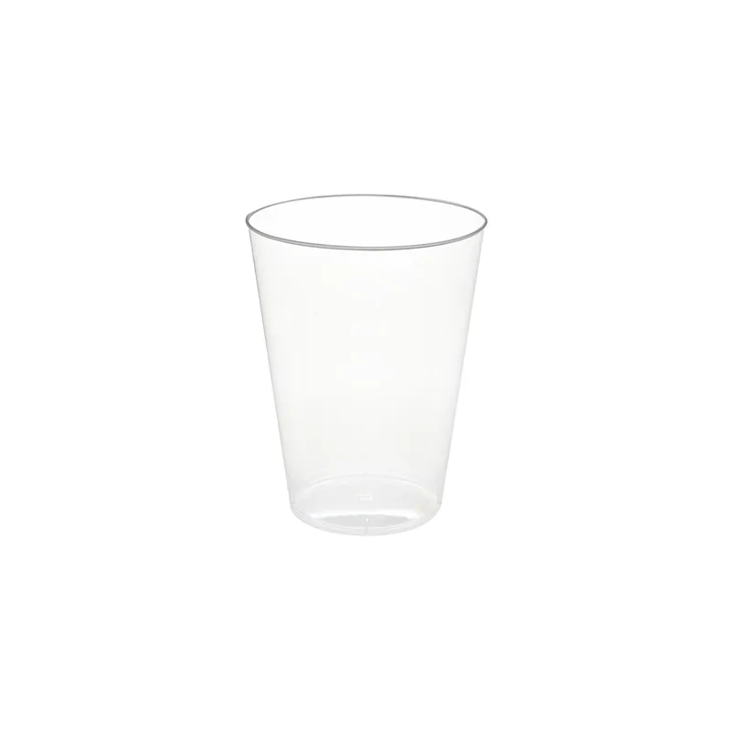 VERRES INJECTÉS 200 ML Ø 4,2/3,2x5,2 CM TRANSPARENT CRISTAL PS (1000 UNITÉ) VERRES INJECTÉS 200 ML Ø 4,2/3,2x5,2 CM TRANSPARENT CRISTAL PS (1000 UNITÉ)